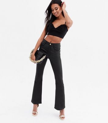 Click to view product details and reviews for Pink Vanilla Black Sweetheart Crop Top New Look.