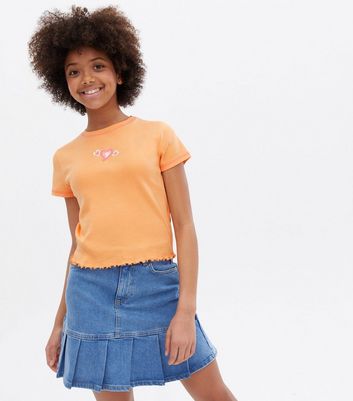 orange tops for girls