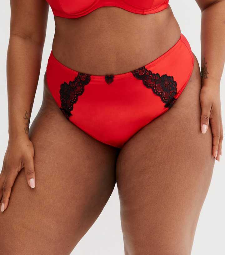 Lingerie For Women Women's Lace Plus Size Lace High Waist Thong Underwear  Panties Underwear Women 