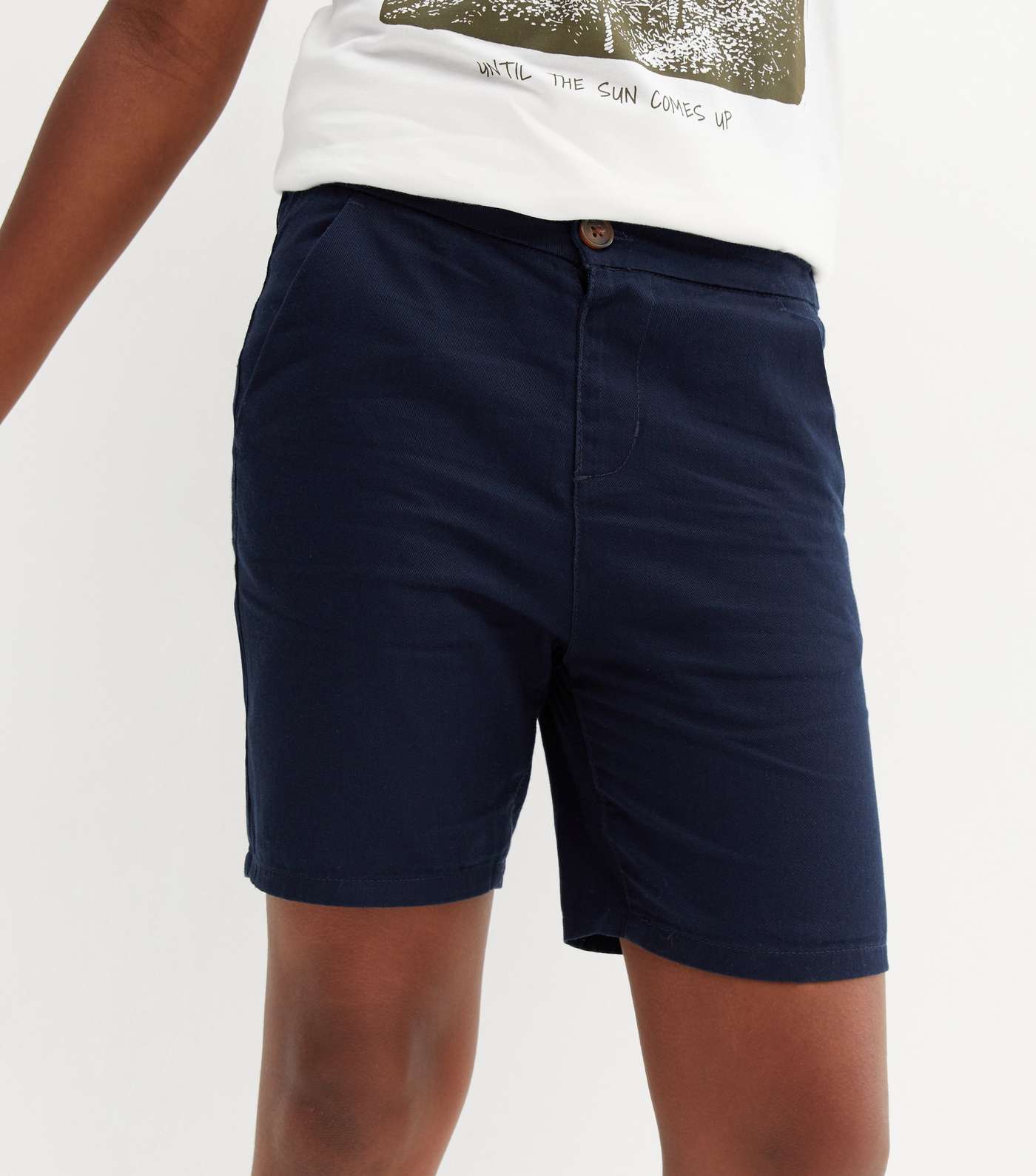 Name It Navy Button Shorts Image 2