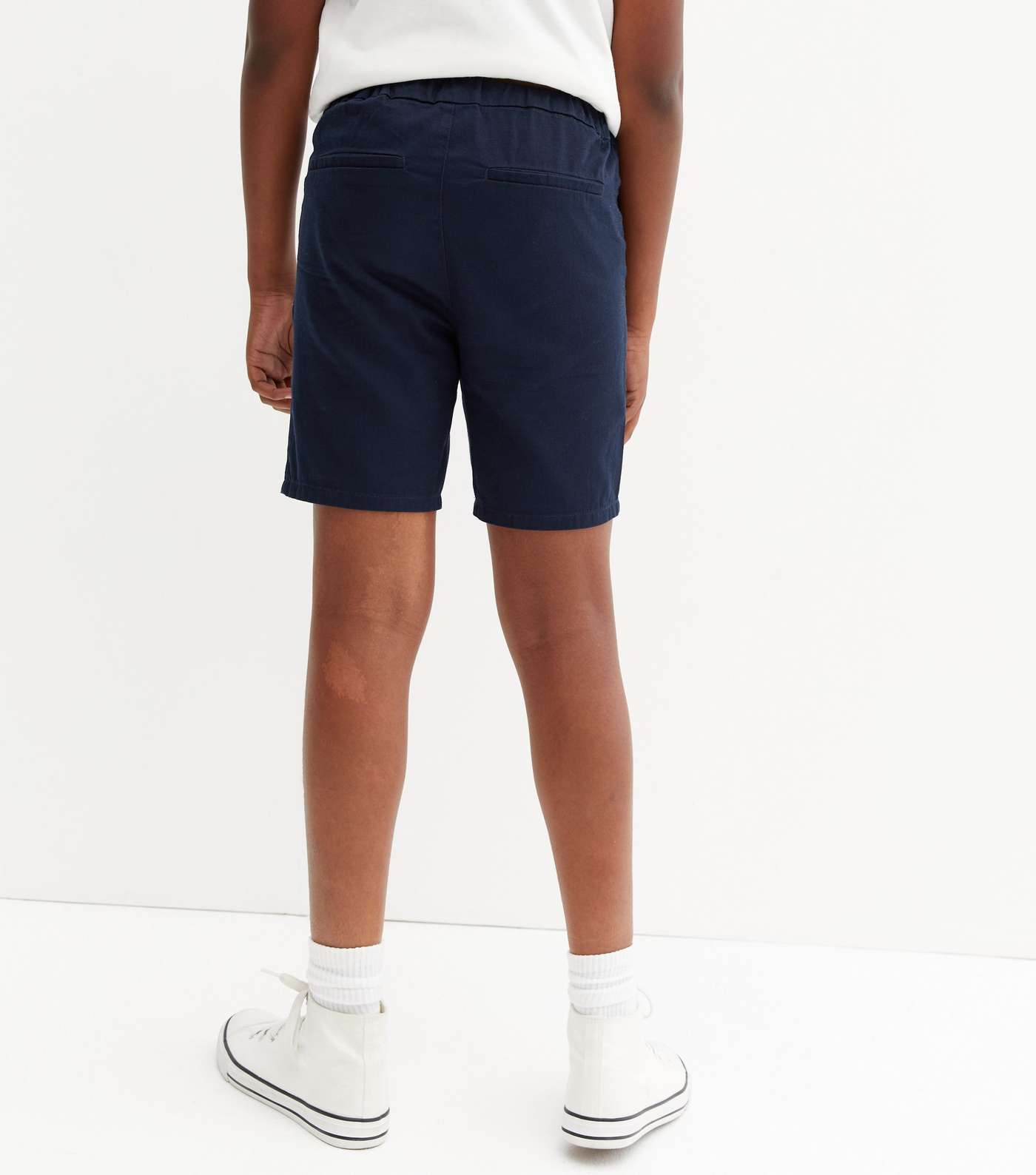 Name It Navy Button Shorts Image 4