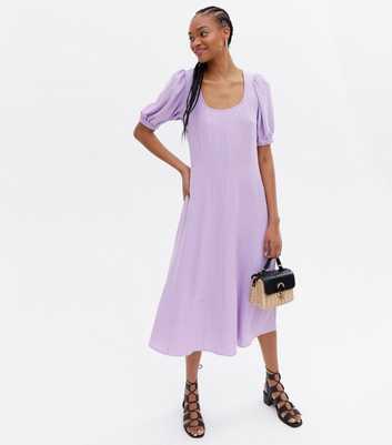Vero Moda Tall Lilac Open Tie Back Midi Dress