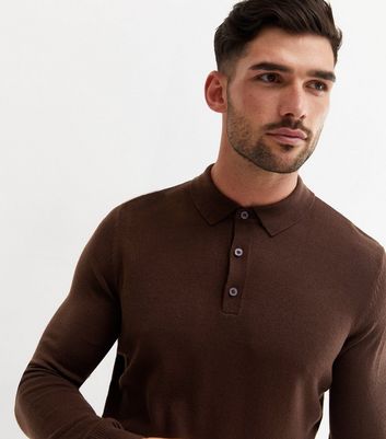 brown polo jumper