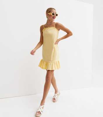 Name It Yellow Frill Midi Strappy Dress