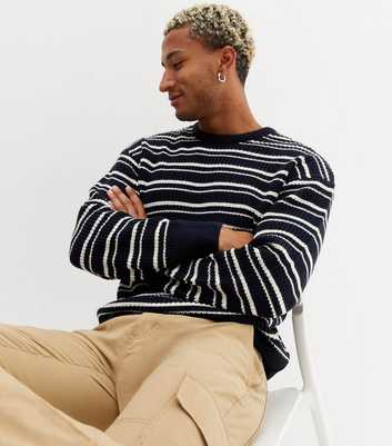 Navy Stripe Relaxed Fit Jumper