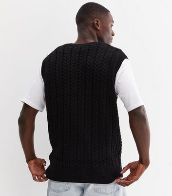 Black sleeveless hotsell jumper mens