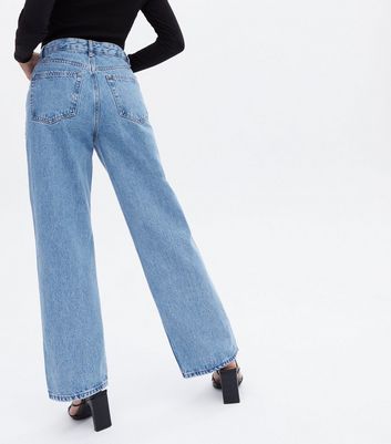 ONLY Petite Pale Blue Cut Out Wide Leg 