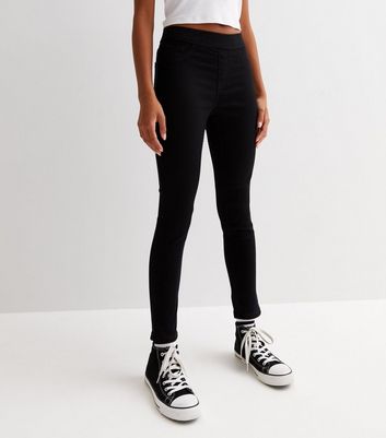 Girls on sale jeggings black