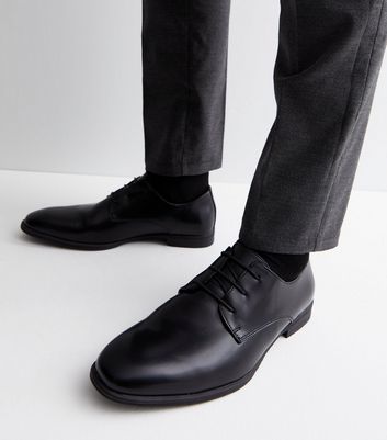 Black suede derby deals shoes new look