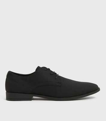 Black Suedette Derby Shoes