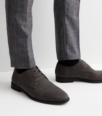 Grey derby shoes sale