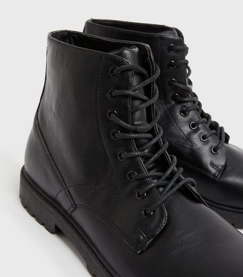 Lace up black deals leather shoes