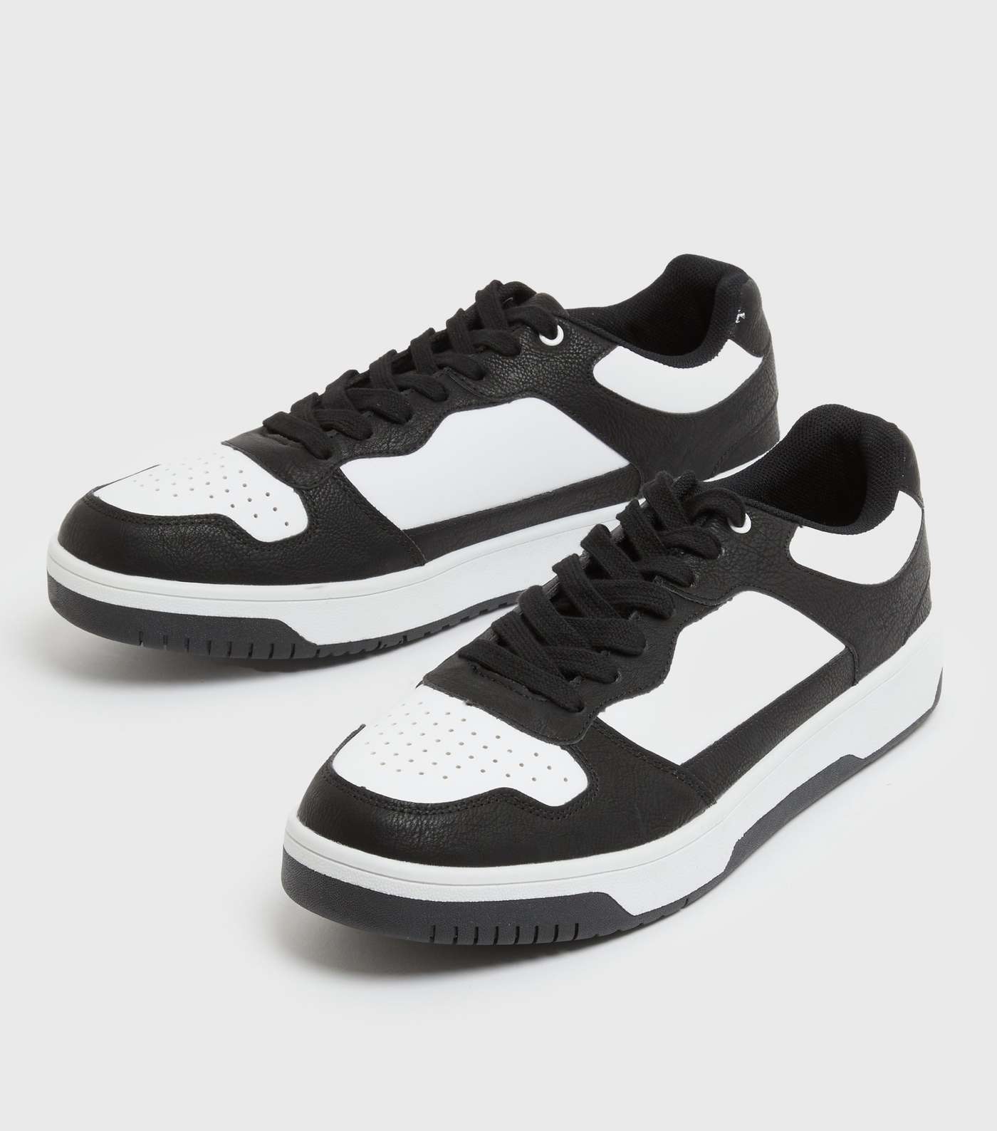 Black Contrast Panel Chunky Trainers Image 3