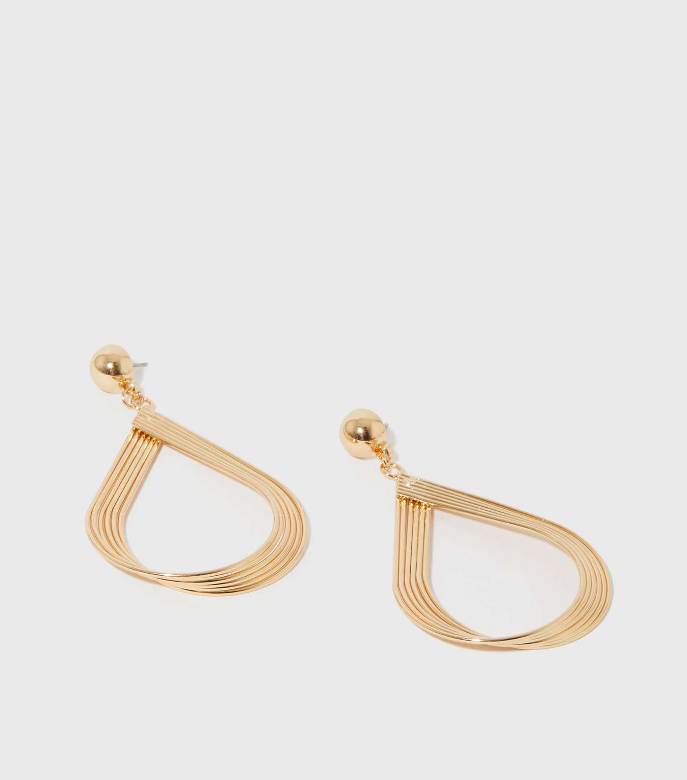 A Touch of Class Gold Teardrop Earrings Image 2