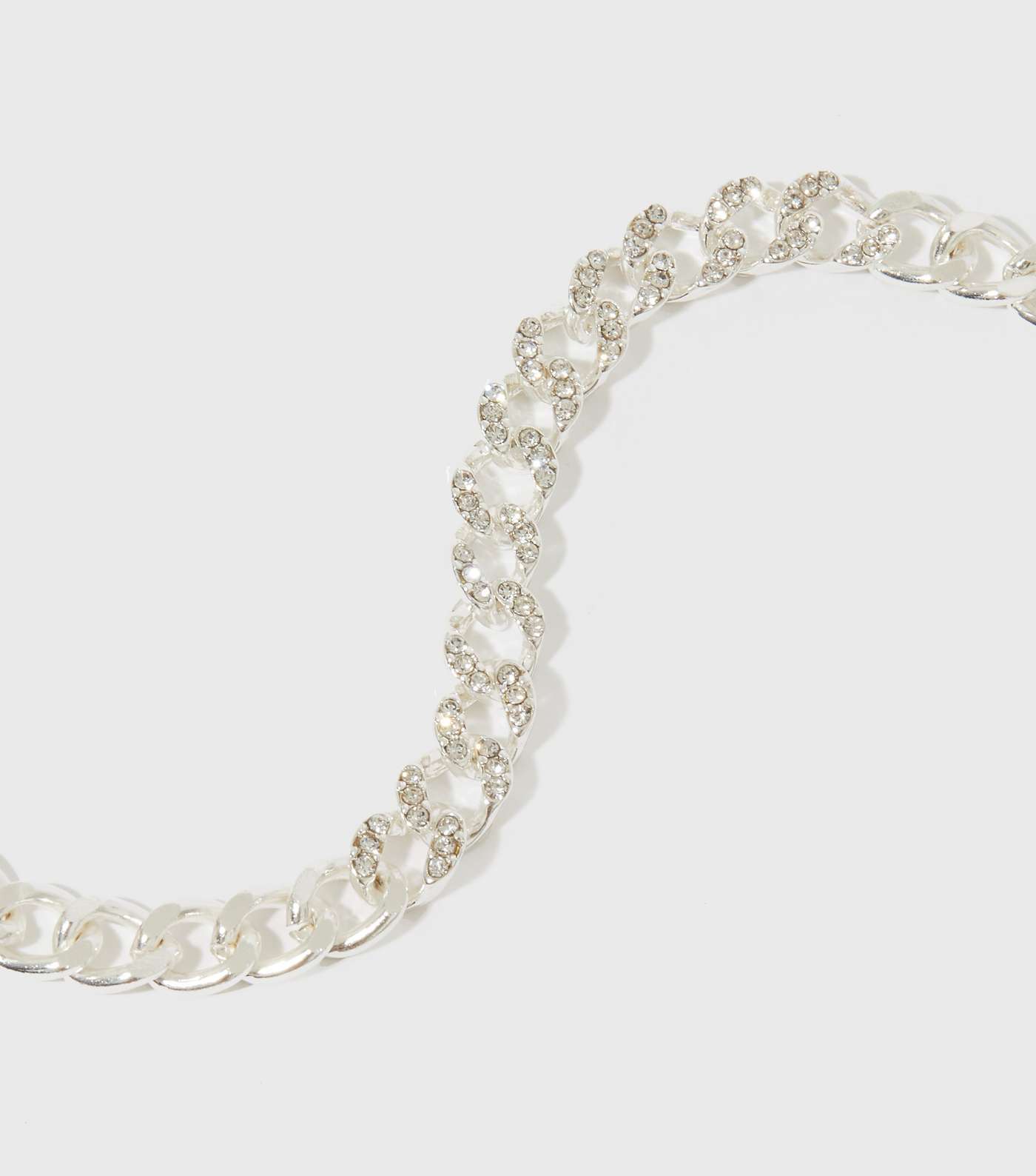 Your Inner Sparkle Silver Diamanté Chain Bracelet Image 3