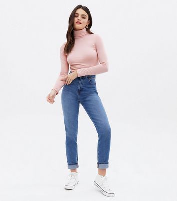 polo neck fleece tops