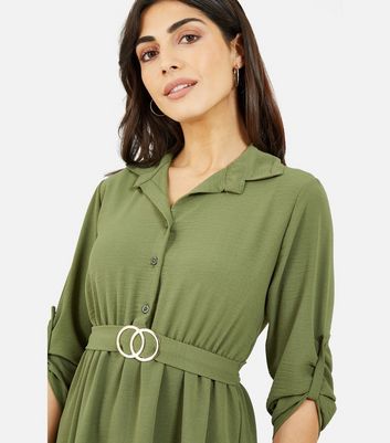 Venus belted best sale midi shirt dress