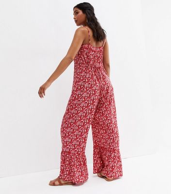 Floral jumpsuit best sale new look