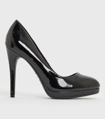 Black patent hot sale platform shoes