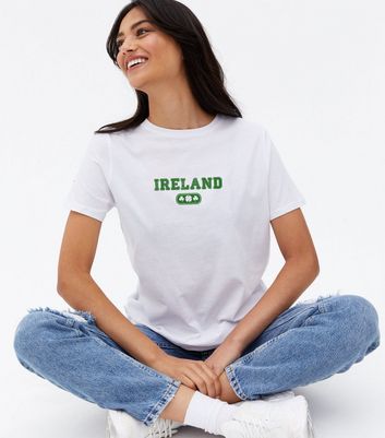 White Ireland Logo T Shirt