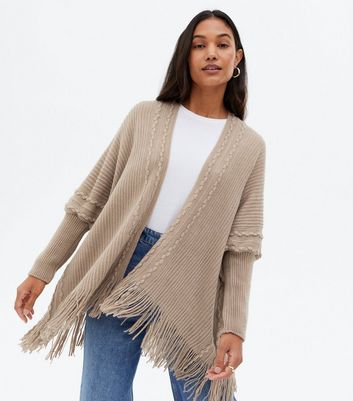 Cardigan with sale fringe