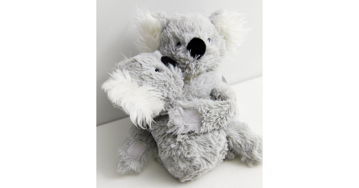 Pale Grey Hugging Koala Hottie