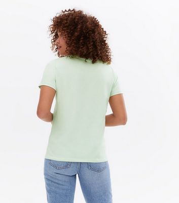 Click to view product details and reviews for Light Green Butterfly Crew Neck T Shirt New Look.