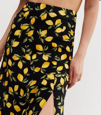 H&m lemon outlet skirt