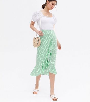 new look ruffle skirt