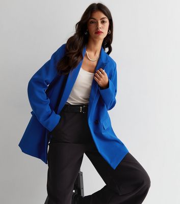 Unique Bargains Women's Office Work Lapel Collar Stretch Jacket Suit Blazer  S Royal Blue - Walmart.com