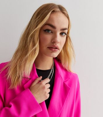 Hot pink deals oversized blazer