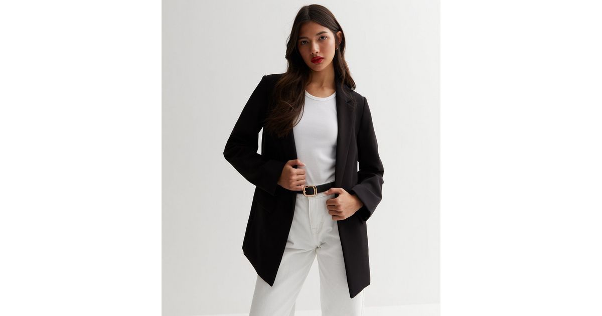 Black Relaxed Fit Blazer | New Look