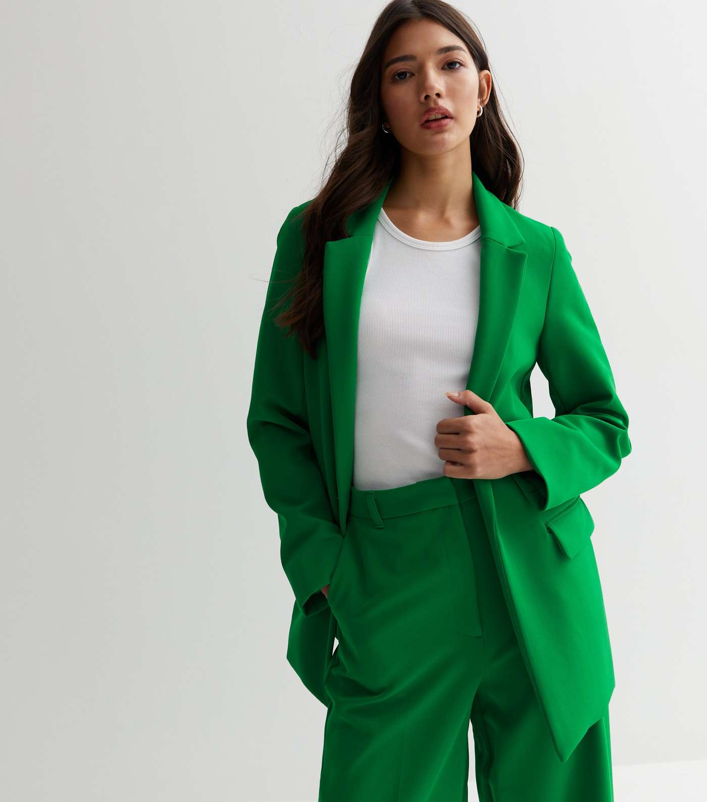 Green Relaxed Fit Blazer