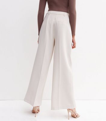 CreamColoured Regular Fit Solid Cropped Cigarette Trousers  Amukti  The  Womens Ethnic Fashion Store