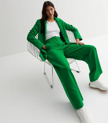 Regular Fit Linen suit trousers  Pistachio green  Men  HM IN