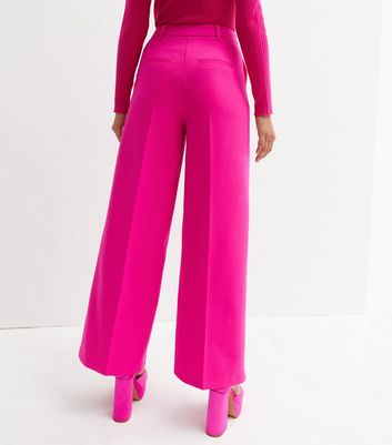 New York & Co. NY&Co Women's Leilani Tailored Wide-Leg Pant Pink Sky -  ShopStyle