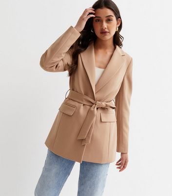 Women deals belted blazer