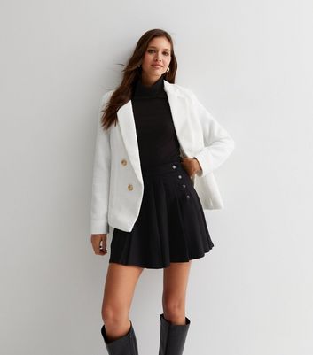 White Bouclé Utility Blazer | New Look