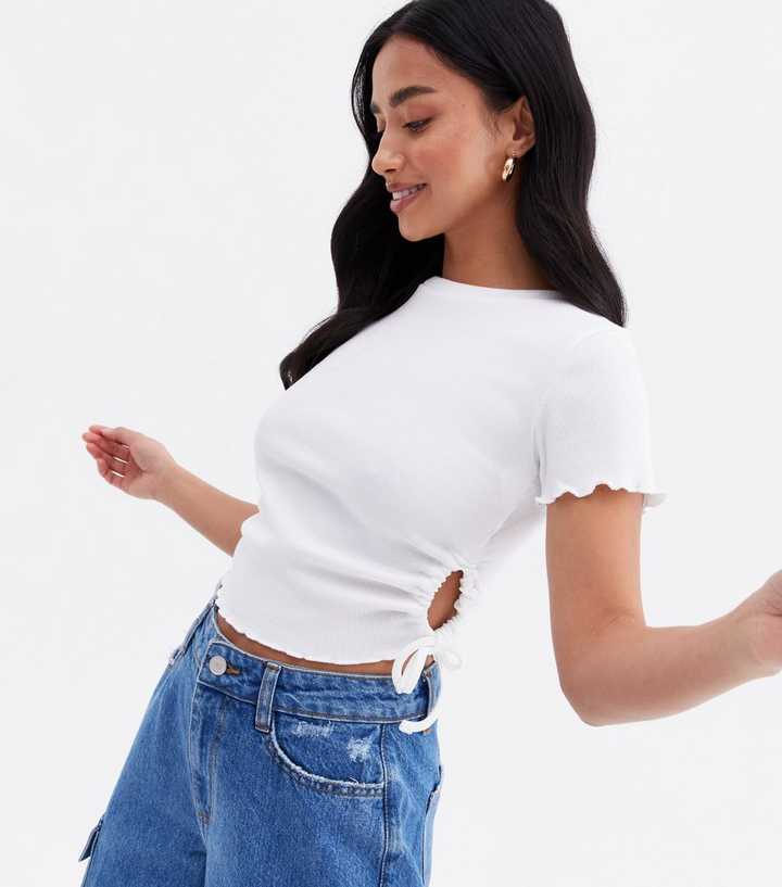 cut off cropped t shirt