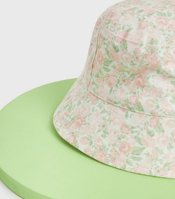 Feeling Rosy White Rose Bucket Hat 