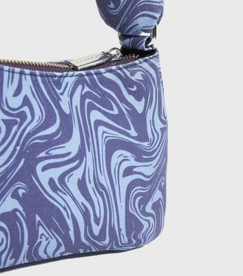 shop for Skinnydip Blue Swirl Twist Strap Shoulder Bag New Look at Shopo