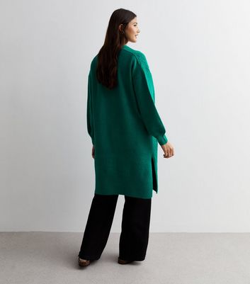 Green top oversized cardigan