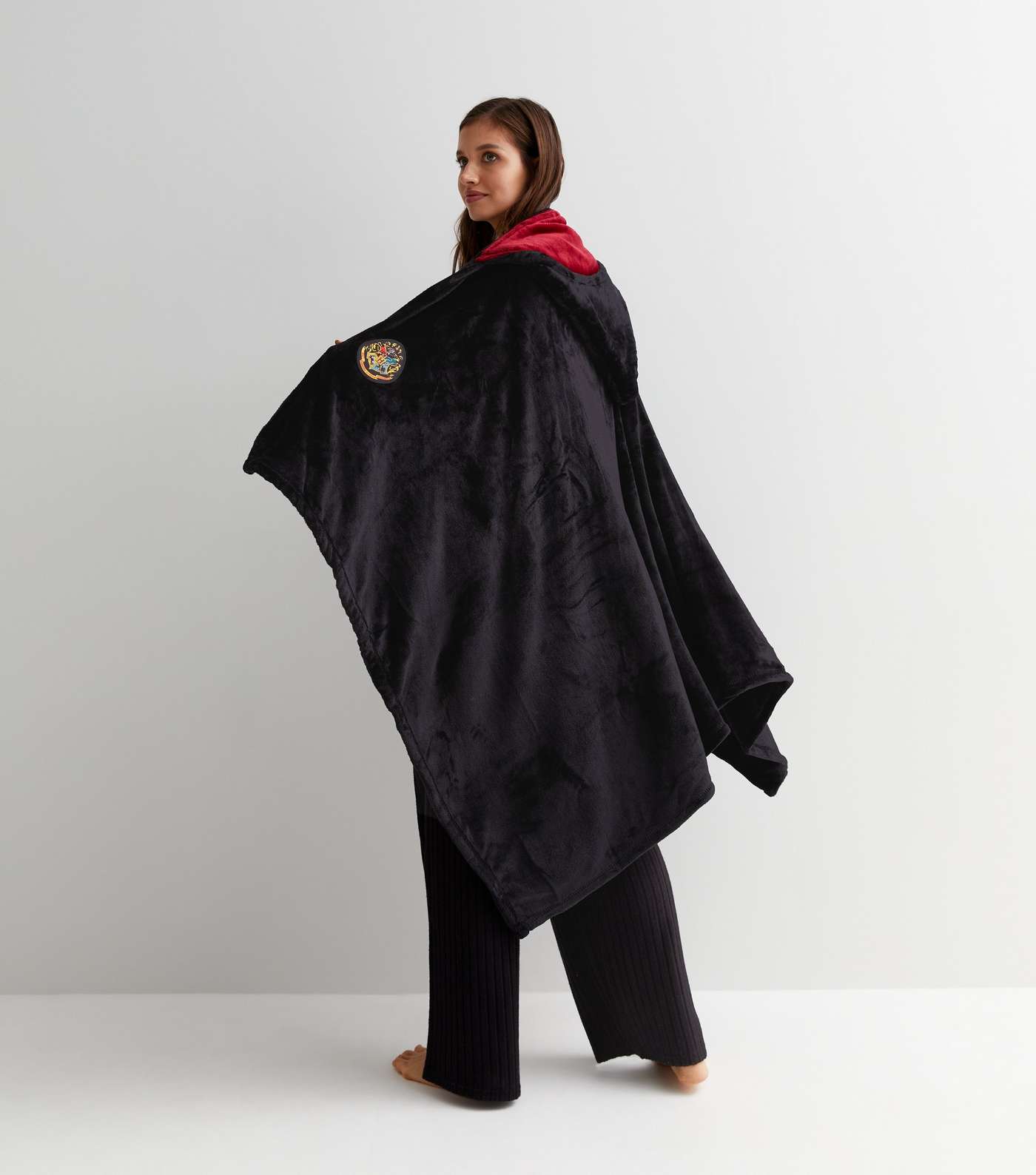 Multicoloured Harry Potter Cloak Fleece Hooded Blanket Image 4