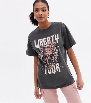 Acid Wash Liberty Tour Logo T-Shirt 