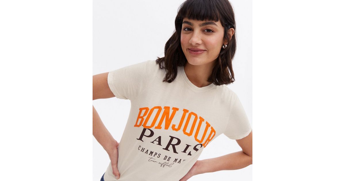 bonjour t shirt new look