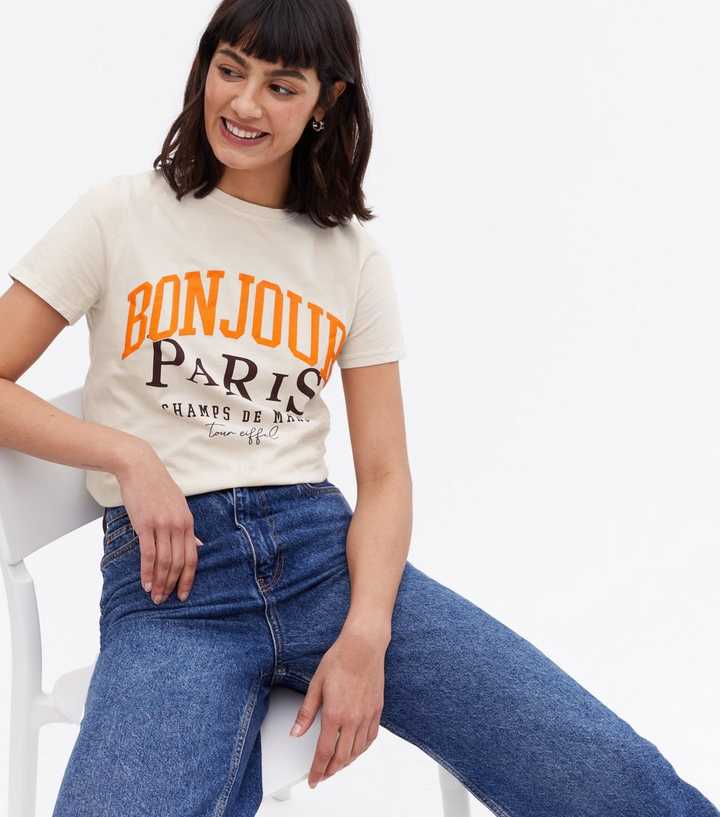 bonjour t shirt new look