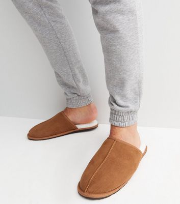 Tan mule cheap slippers