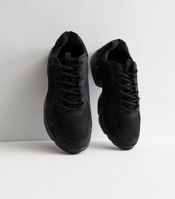 Black Chunky Trainers New Look