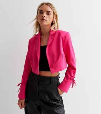 New look cropped on sale blazer