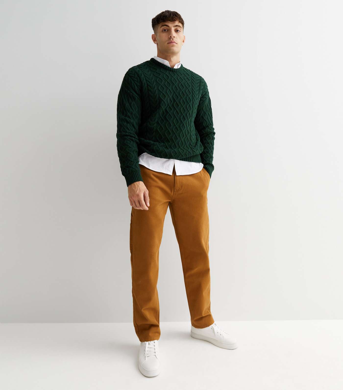 Rust Straight Fit Trousers